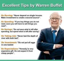 Excellent Tips by Warren Buffet