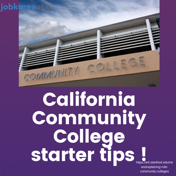 California Community College Starter Tips