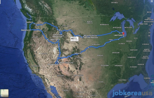 미국 자동차여행 (3) – 5,500 마일 